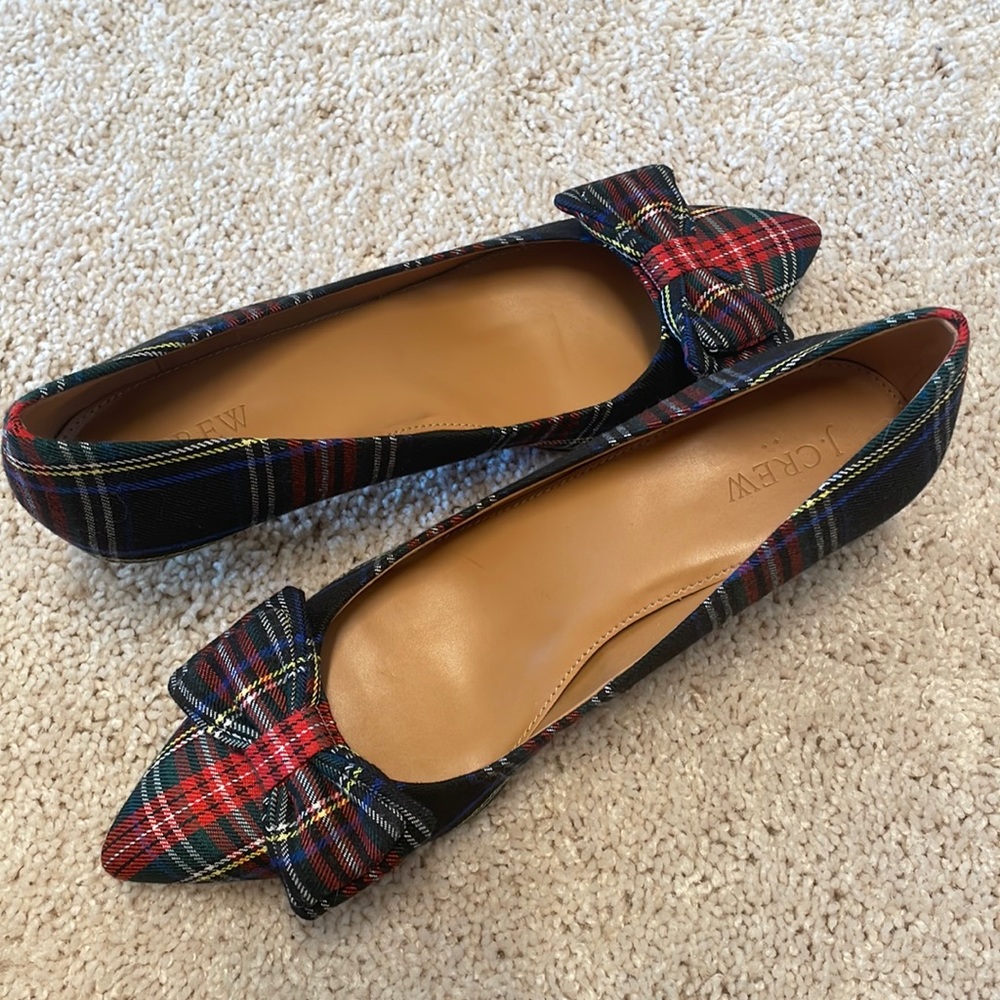 J Crew Holiday Tartan Kitten Heels